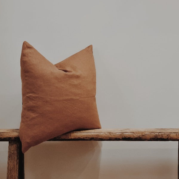 Linen Cushion - Clay