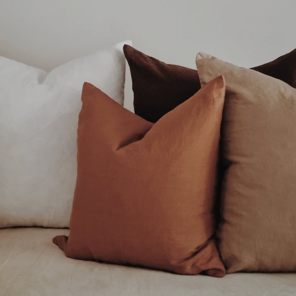 Linen Cushion - Coconut