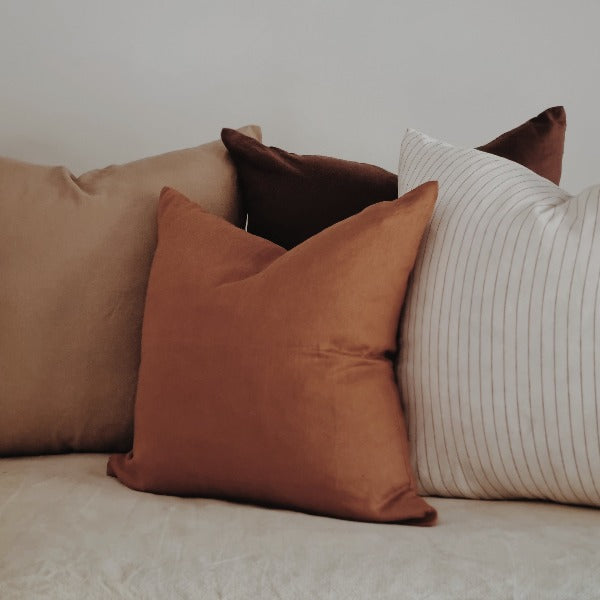 Linen Cushion - Chestnut